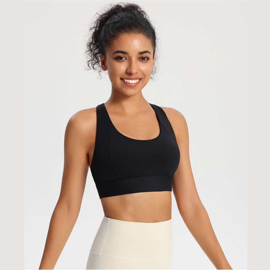 Women Sexy Tank Top Vest Sports Bra Female Yoga Fitness Cross Back Sports Bra